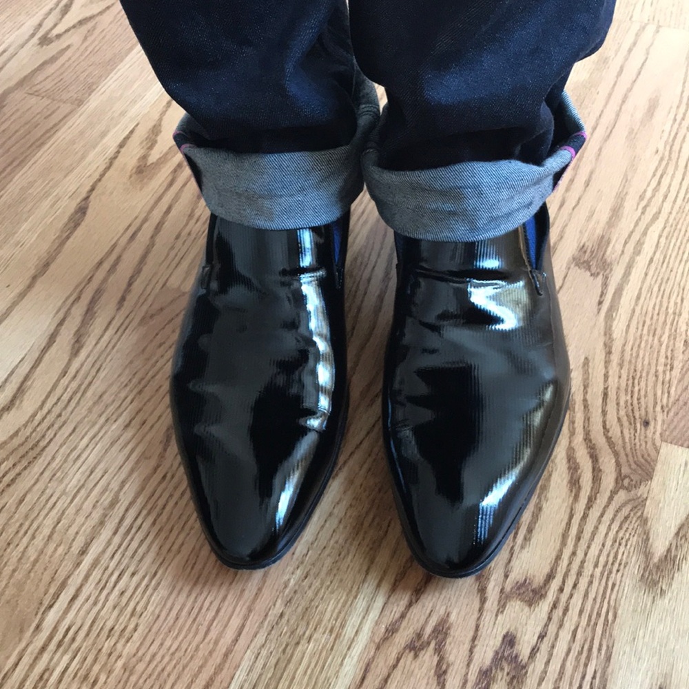 Hugo Boss men leather dress shoes size US 13 - Picture 8 of 8